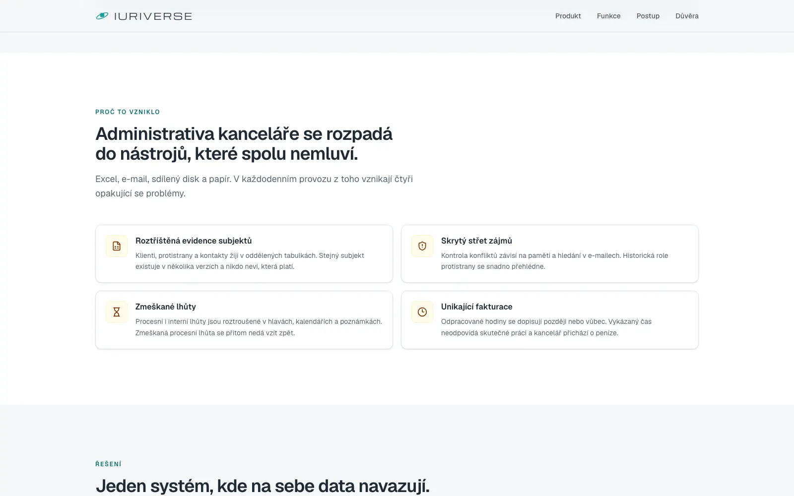 A section of the Iuriverse site