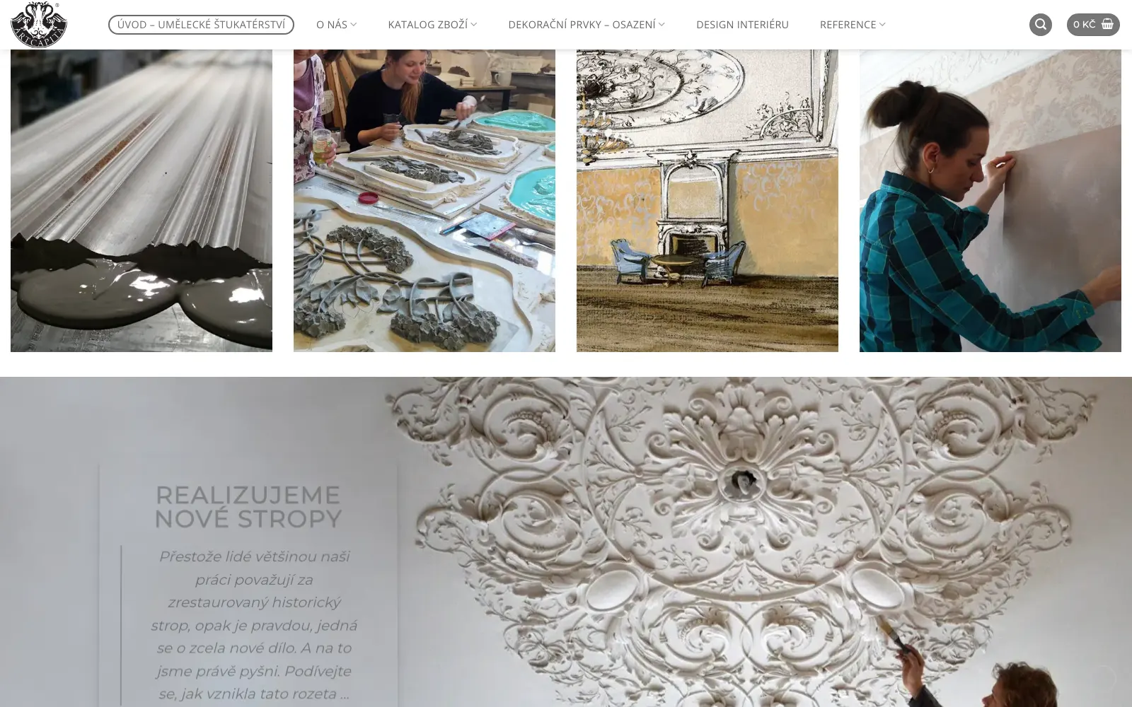 A section of the StuccoDecor site